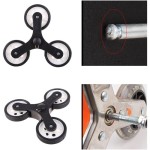 Shopping cart replacement parts for stair-climbing laundry carts, triangular clamp bearings, 2 luggage wheels